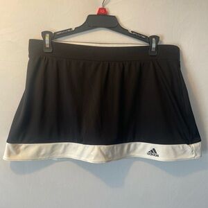 Adidas Womens Black/White Climalite Skirt Skort Tennis Golf Size Medium